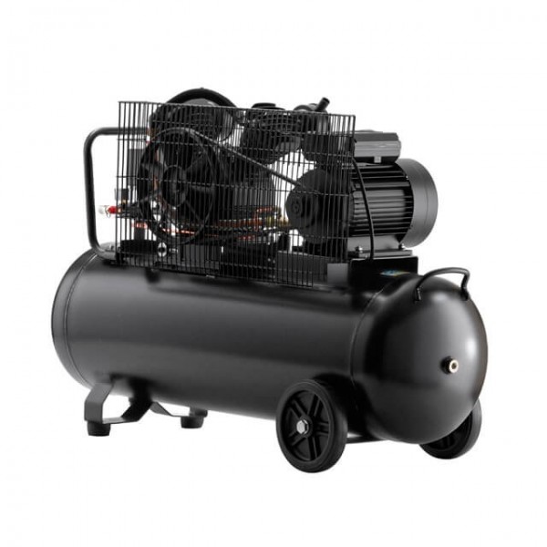 Купити ✓ Компресор 100 л, 3 кВт, 220 В, 10 aтм, 500 л/хв., 2 циліндри, STORM INTERTOOL PT-0014 ✅