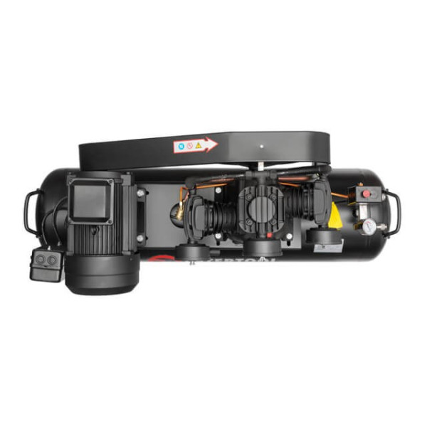 Купити ✓ Компресор 100 л, 4 кВт, 380 В, 10 aтм, 600 л/хв., 3 циліндри STORM INTERTOOL PT-0036 ✅