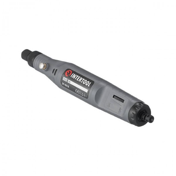 Купити ✓ Шліфмашина пряма 18 В, 0-18000 об/хв. INTERTOOL DT-0518 ✅