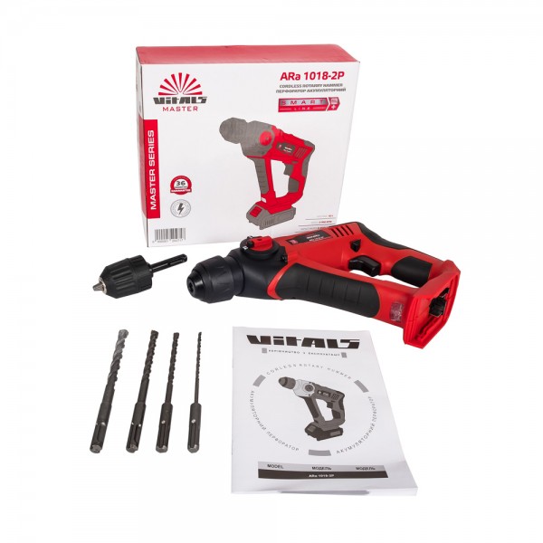 ✓ Перфоратор акумуляторний Vitals Master ARa 1018-2P SmartLine
