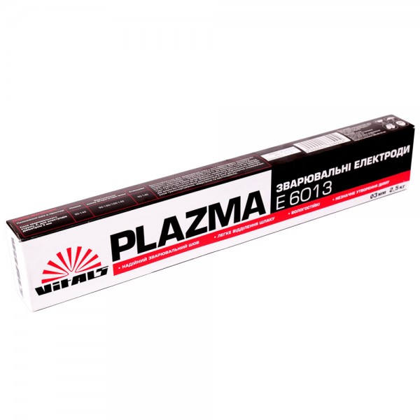 ✓ Електроди зварювальні Vitals Plazma E6013, d 3 мм, 2,5 кг