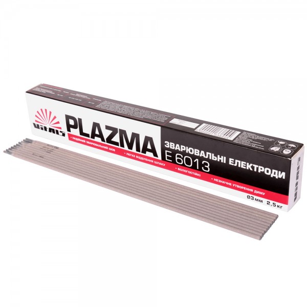 ✓ Електроди зварювальні Vitals Plazma E6013, d 3 мм, 2,5 кг