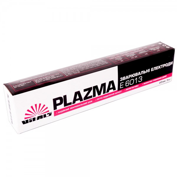 ✓ Електроди зварювальні Vitals Plazma E6013, d 3 мм, 5 кг