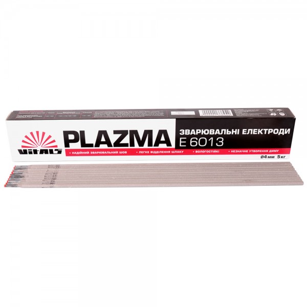 ✓ Електроди зварювальні Vitals Plazma E6013, d 4 мм, 5 кг